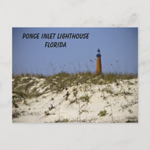 Ponce Inlet Lighthouse Florida Beach Personalize Postkarte