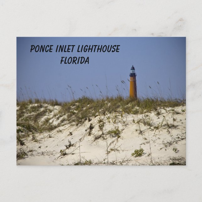 Ponce Inlet Lighthouse Florida Beach Personalize Postkarte (Vorderseite)