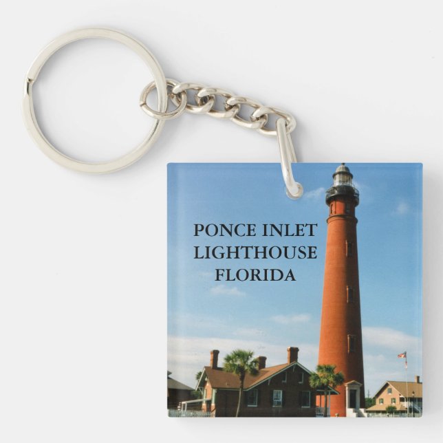 Ponce Inlet Lighthouse, Florida Keyring Schlüsselanhänger (Vorderseite)