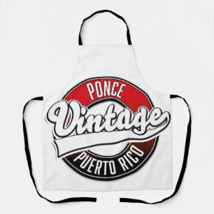 Ponce Puerto Rico Vintage-Logo Schürze