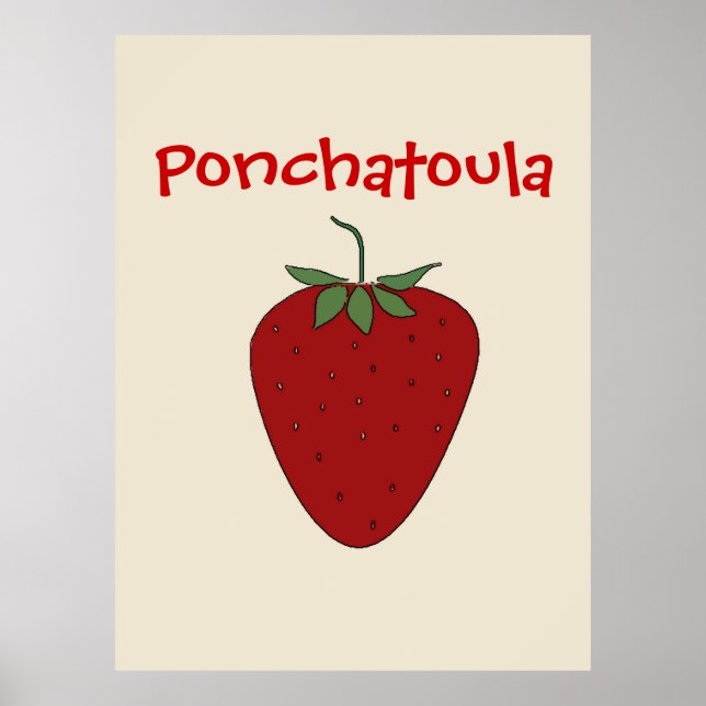 Ponchatoula LA Strawberry Poster (Vorne)