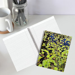 Pond Lily Pads and Reeds Floral Notebook Notizbuch