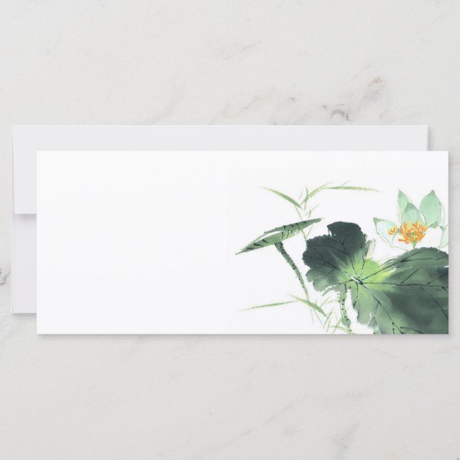 POND LOTUS PEACE l Chinese Brush Painting Art (Vorderseite)