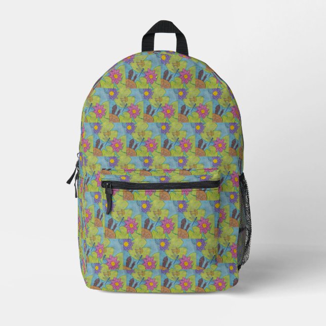 Pond Scene - Backpack Bedruckter Rucksack (Vorderseite)