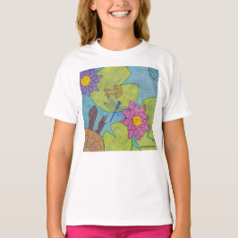 Pond Scene (weiß) - Girl's Basic T - Shirt