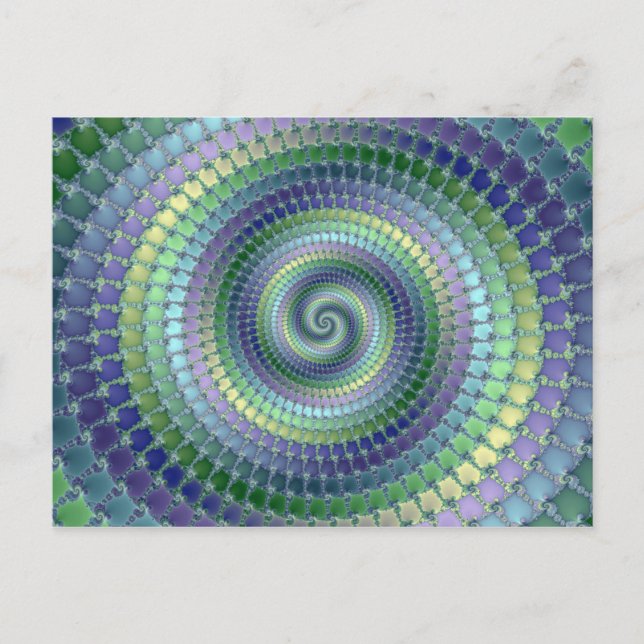 Pondering - Fraktal Postkarte (Vorderseite)