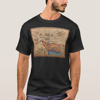 Ponderosa Karte - Bonanza Poster T-Shirt