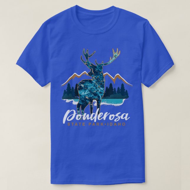 Ponderosa Staat Park Idaho Souvenir T-Shirt (Design vorne)