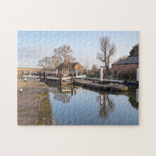 Ponders End Schleuse, River Lee Navigation, Enfiel Puzzle
