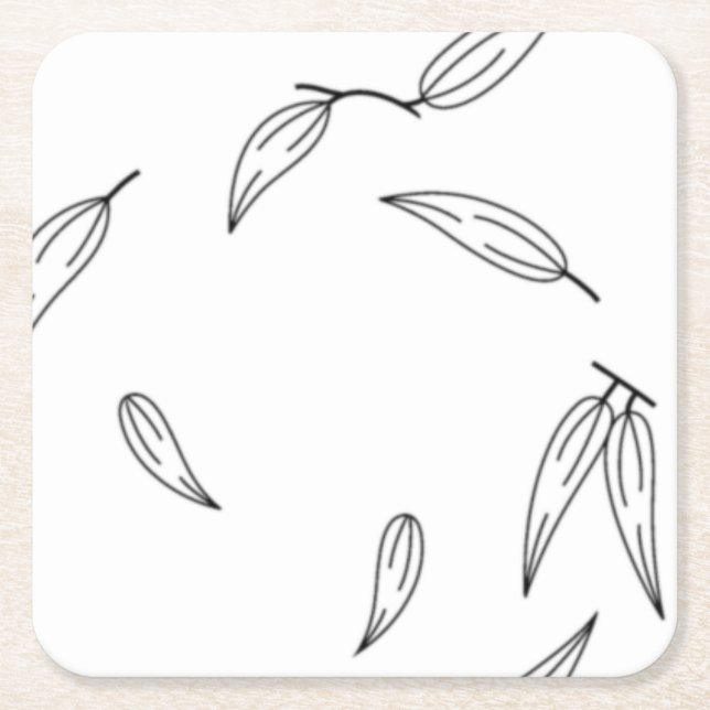 Pondweed-Familie, Vampire Gray Paper Untersetzer (Vorderseite)