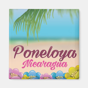 Poneloya nicaragua Strandproster Magnet