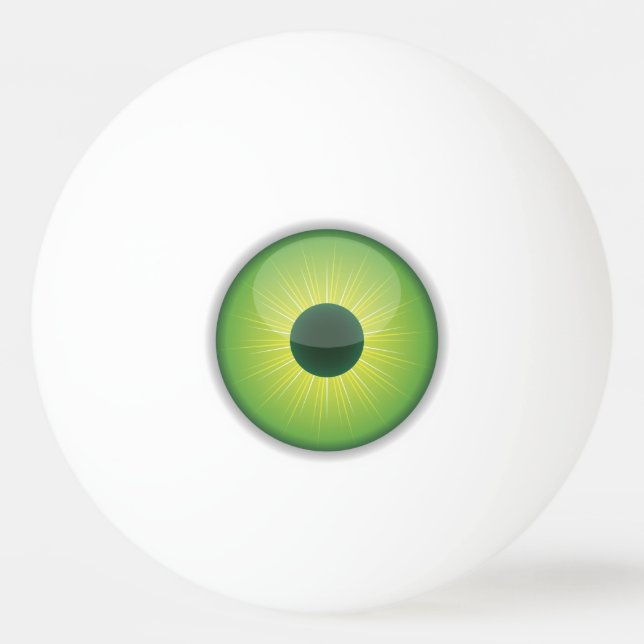 Pong Ball Eyeballs Tischtennisball (Vorderseite)