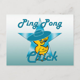 Pong Chick #7 Postkarte