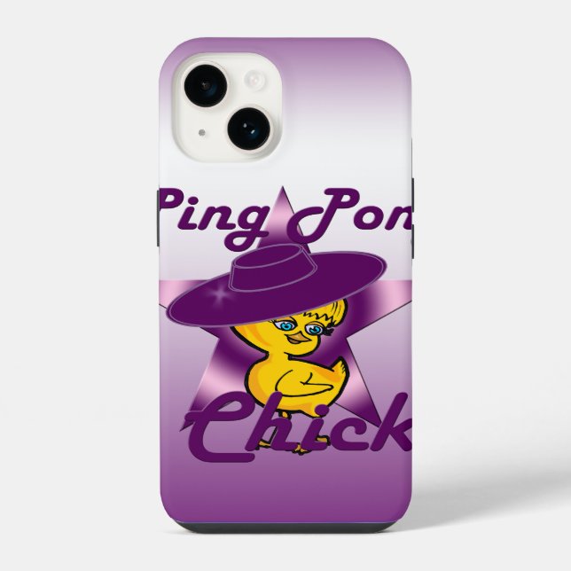 Pong Chick #9 iPhone Hülle (Rückseite)