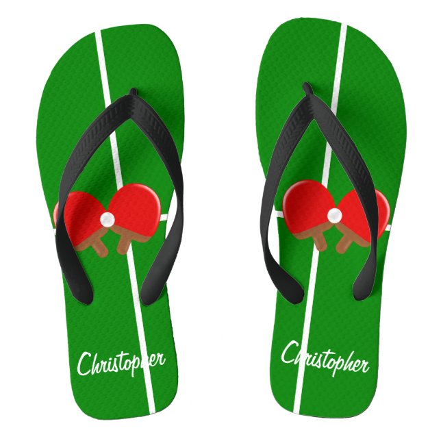 Pong Design Personalisiert Flip Flops (Fußbett)