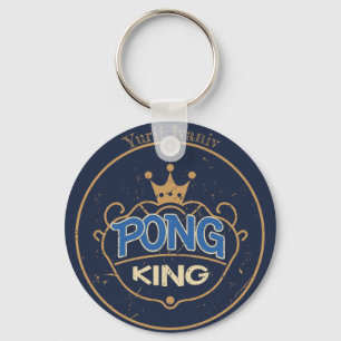 Pong King Blue Schlüsselanhänger