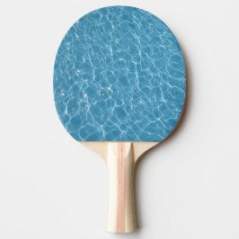 Pong Paddle am Pool, roter Gummi hinten Tischtennis Schläger
