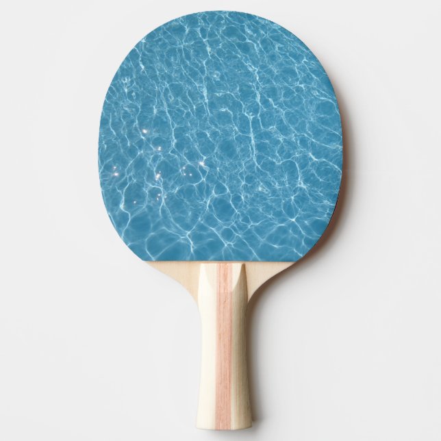 Pong Paddle am Pool, roter Gummi hinten Tischtennis Schläger (Vorderseite)