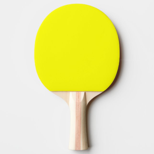 Pong Paddle / Bat - grün und gelb Tischtennis Schläger (Rückseite)