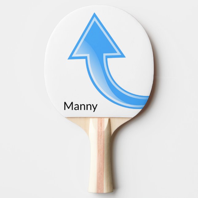 Pong Paddle Blue Arrow Tischtennis Schläger (Vorderseite)
