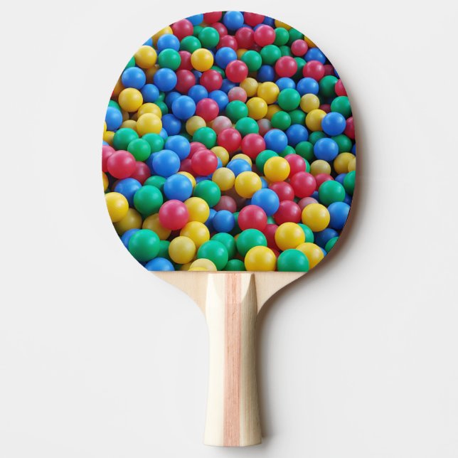 Pong Paddle Farbenfrohe Kinder Balls spielen Tischtennis Schläger (Vorderseite)
