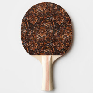 Pong Paddle-Paddel aus geschliffenem Leder Tischtennis Schläger