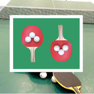 Pong Paddle und Balls Postcard Postkarte