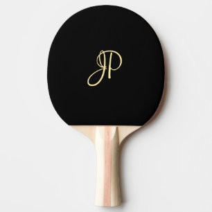 Pong Paddles Gold Monogram Template Tischtennis Schläger