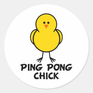 Pong Runder Aufkleber