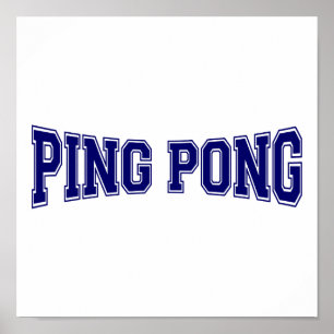 Pong-Stil Poster
