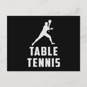 Pong Tischtennis Paddle Paddle Spieler Funny Gift Postkarte