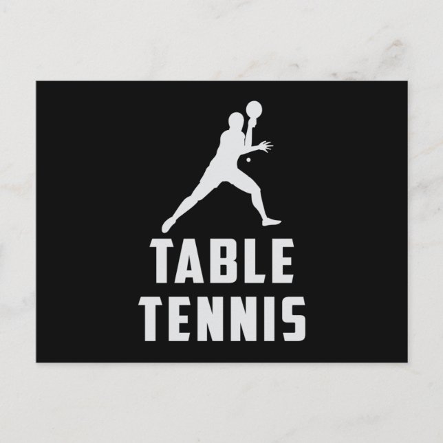 Pong Tischtennis Paddle Paddle Spieler Funny Gift Postkarte (Vorderseite)