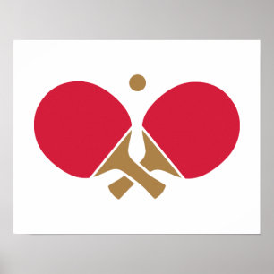 Pong Tischtennis Poster