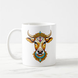 Pongal dekorierte Kuh Kaffeetasse