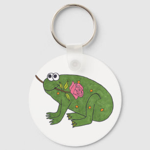 Pongo Frog mit Rose (Schlüsselanhänger) Schlüsselanhänger
