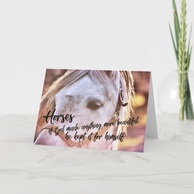 PONIEN AUF SONNENGESETZTE Grußkarte Dankeskarte (Vorderseite)