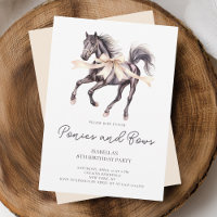 Ponies and Bows Black Horse 8. Geburtstagsparty