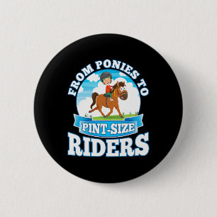 Ponies to Pint size Riders Artistic Riding Kids HO Button