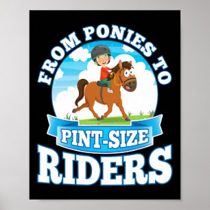 Ponies to Pint size Riders Artistic Riding Kids HO Poster