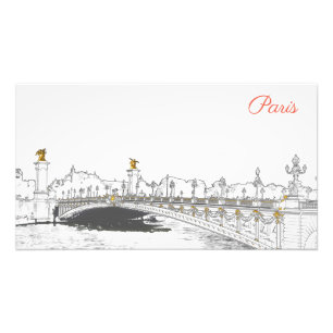 Pont Alexandre III an der Seine - Paris Frankreich Fotodruck