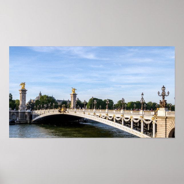 Pont Alexandre III auf Seine River - Paris, Frankr Poster (Vorne)
