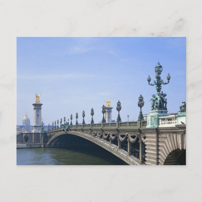 Pont Alexandre-III Bridge Postkarte (Vorderseite)