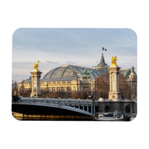 Pont Alexandre III und Grand Palais zur goldenen S Magnet