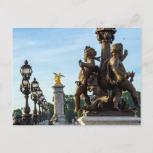 Pont Alexandre lll bridge - Paris, Frankreich Postkarte