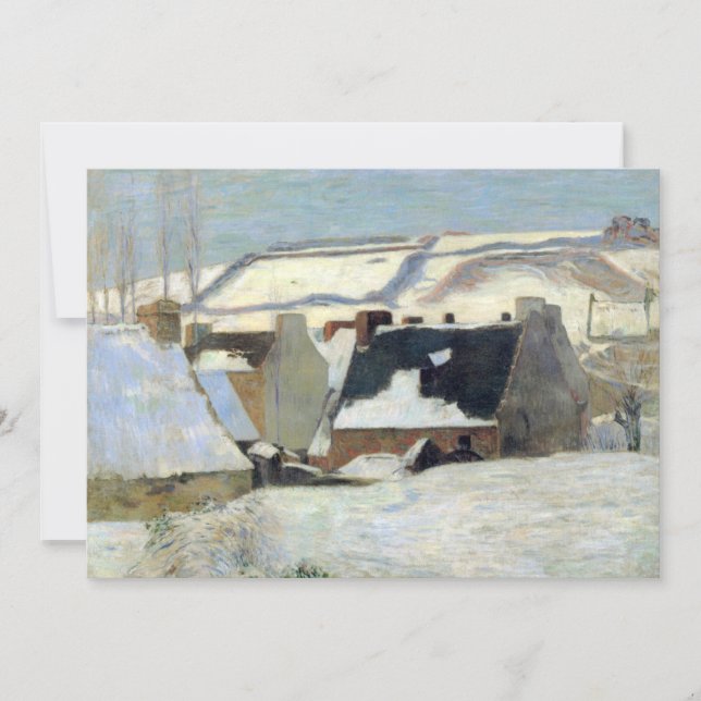 Pont-Aven unter dem Schnee | Paul Gauguin (Vorderseite)