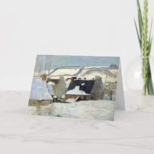 Pont-Aven unter dem Schnee   Paul Gauguin Karte