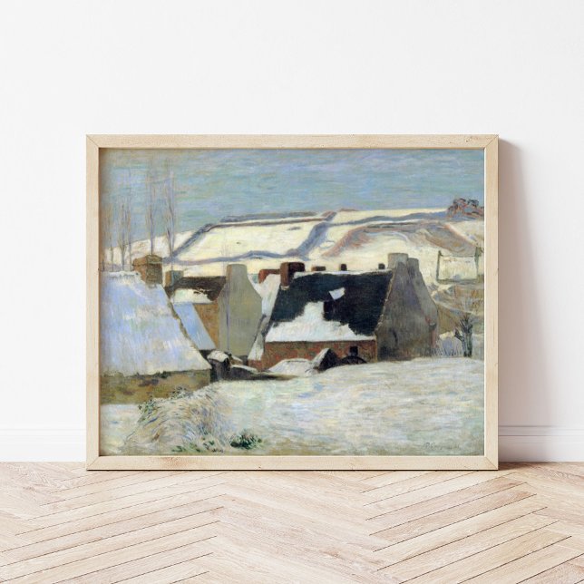 Pont-Aven unter dem Schnee | Paul Gauguin Poster (Von Creator hochgeladen)