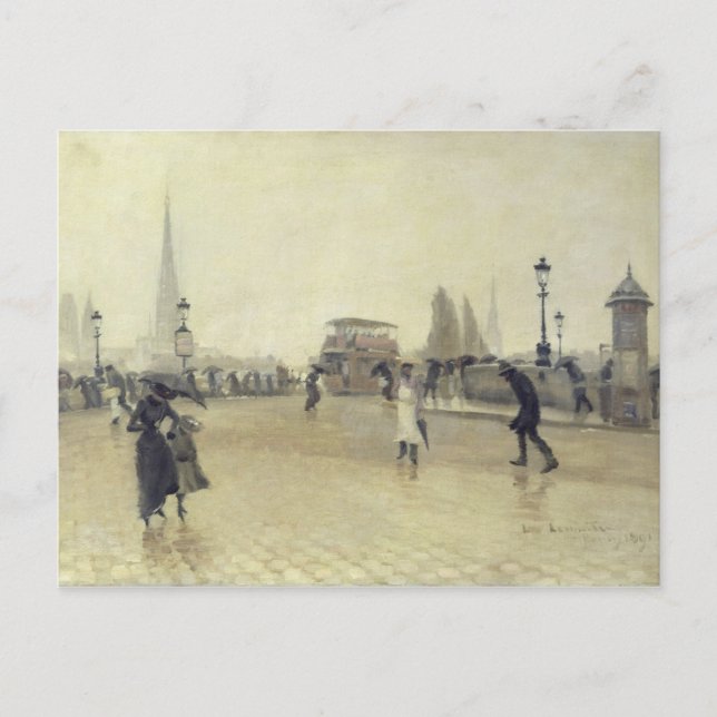 Pont Corneille, Rouen, 1891 Postkarte (Vorderseite)