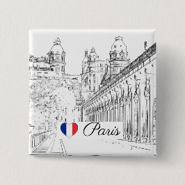 Pont de Bir-Hakeim - Paris, Frankreich Button