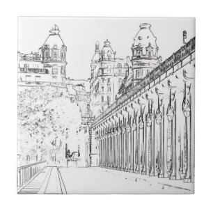Pont de Bir-Hakeim - Paris, Frankreich Fliese